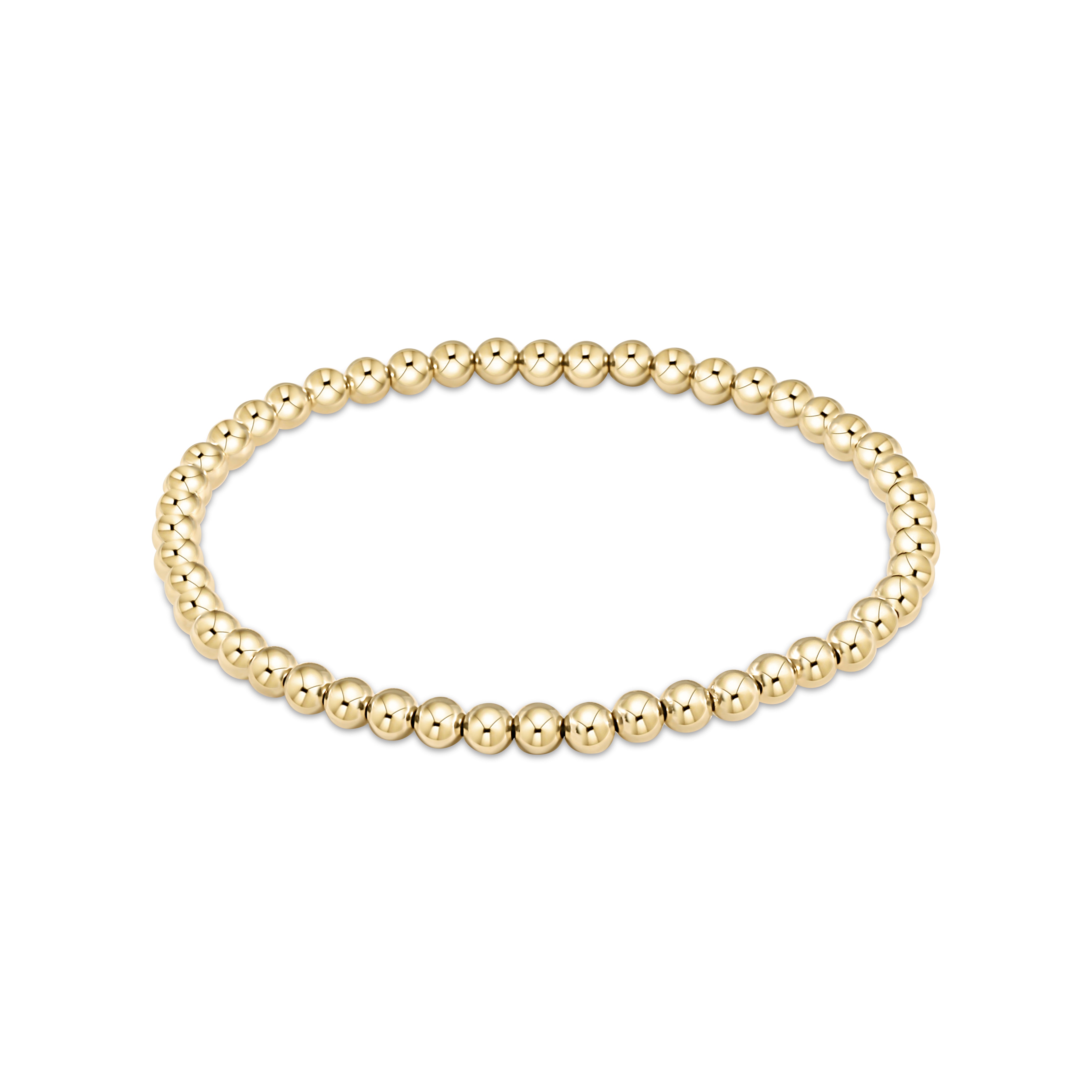 Classic Gold 4mm Bead Bracelet