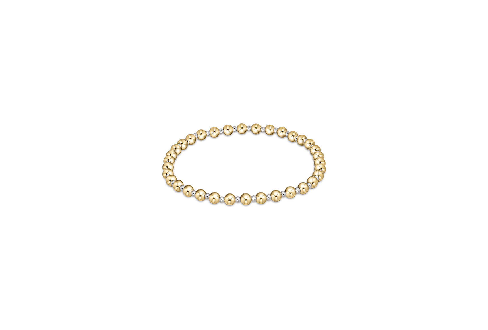 Classic Joy Pattern 4mm Mixed Metal Bracelet