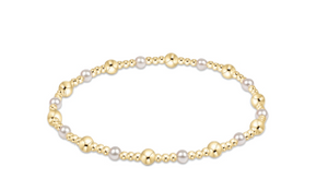 Dignity Sincerity Pattern 4mm Bracelet Pearl