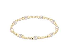 Classic Purpose Pattern 4mm Pearl Bracelet