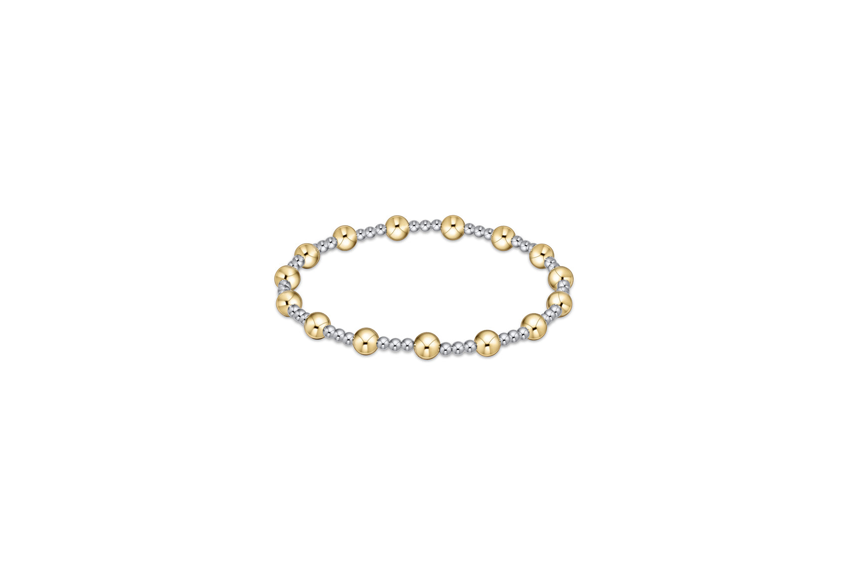 Classic Sincerity Pattern 5mm Mixed Metal Bracelet