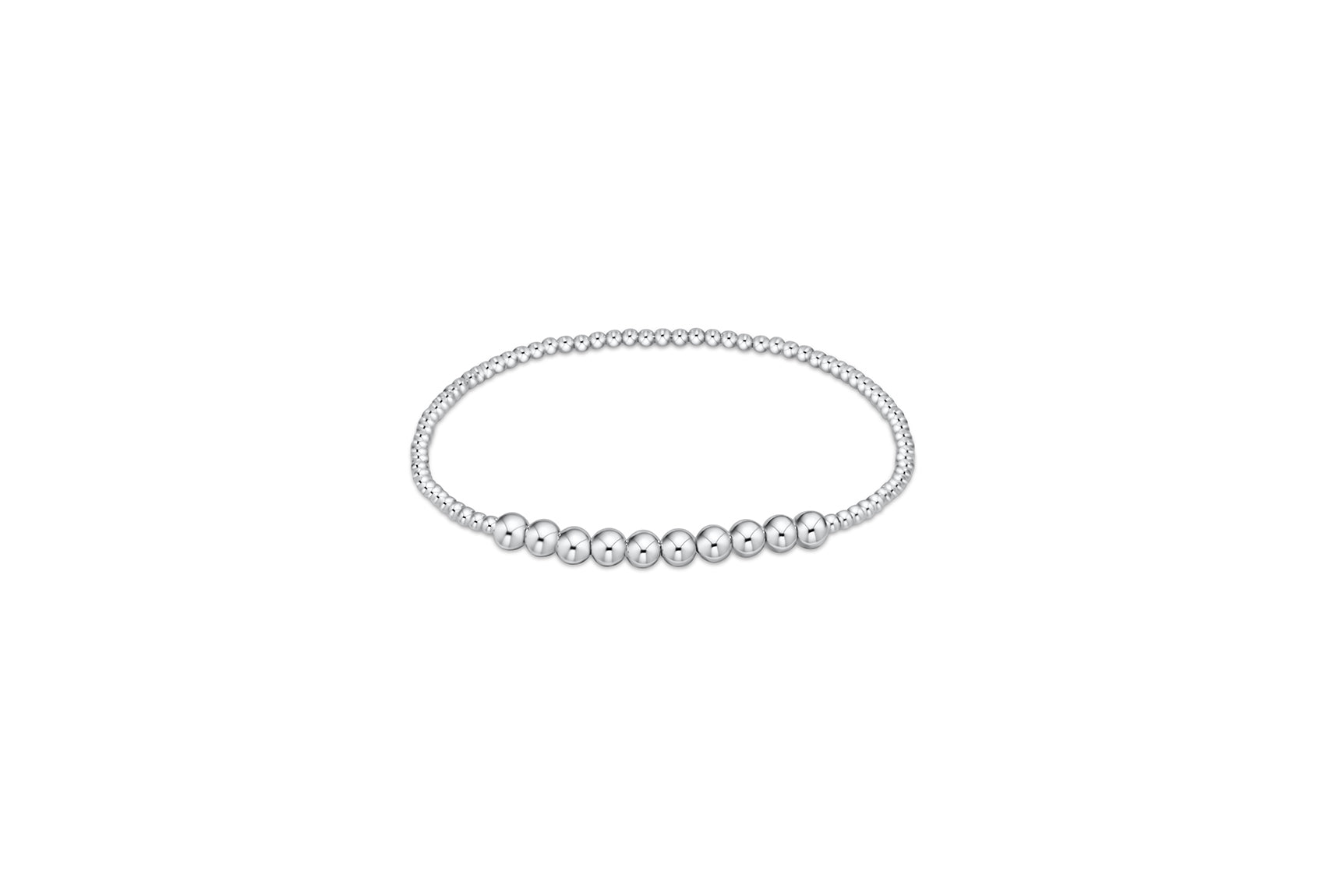 Classic Sterling Beaded Bliss 2mm Sterling Bracelet