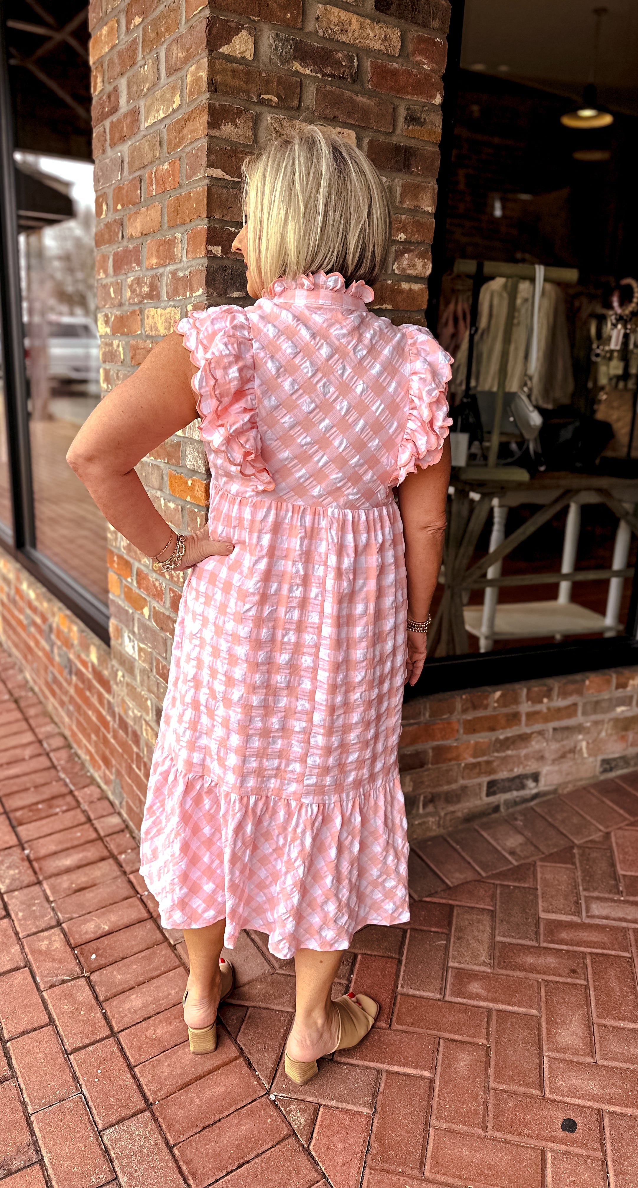 Gingham Dreams Midi Dress