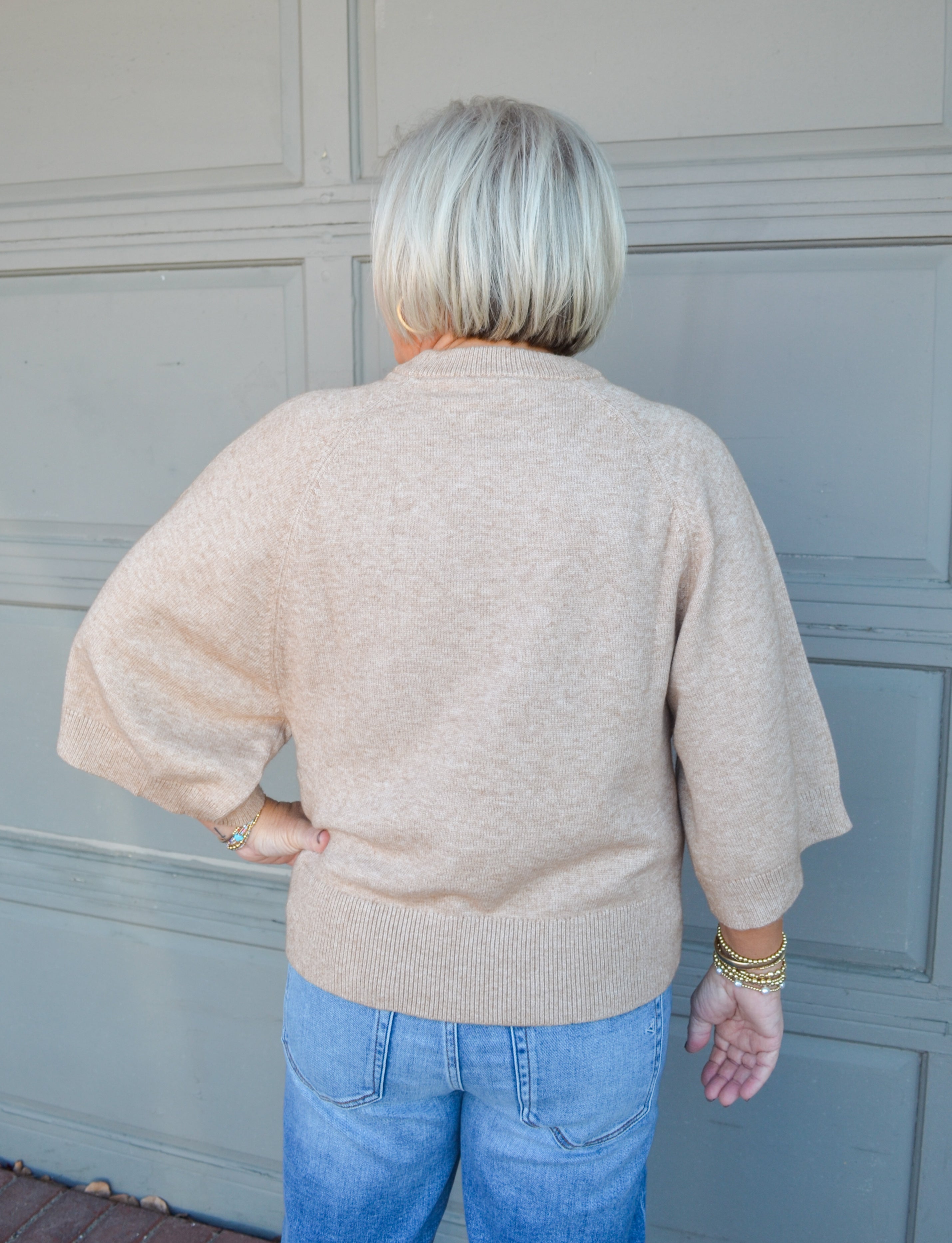 Look My Way Sweater in Oatmeal