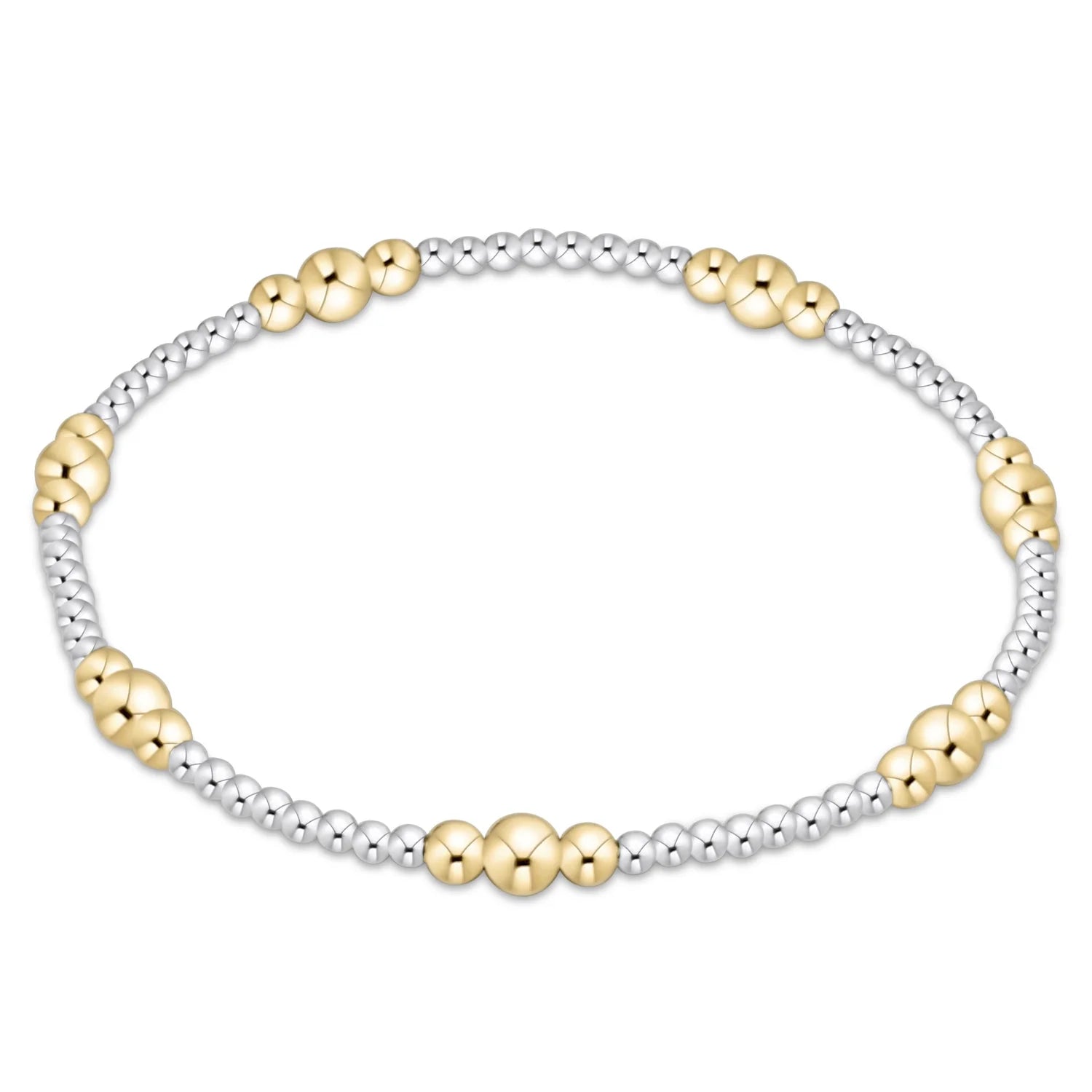 Enewton Purpose Gold 4mm Bead Bracelet Mixed Metal