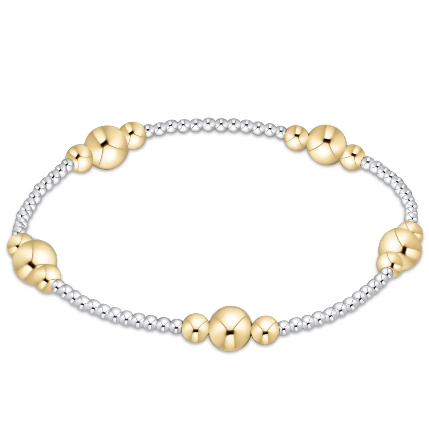 Enewton Purpose Gold 6mm Bead Bracelet Mixed Metal