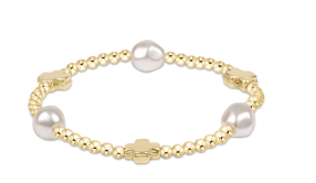 Signature Cross Admire Pearl Pattern 3mm Bracelet