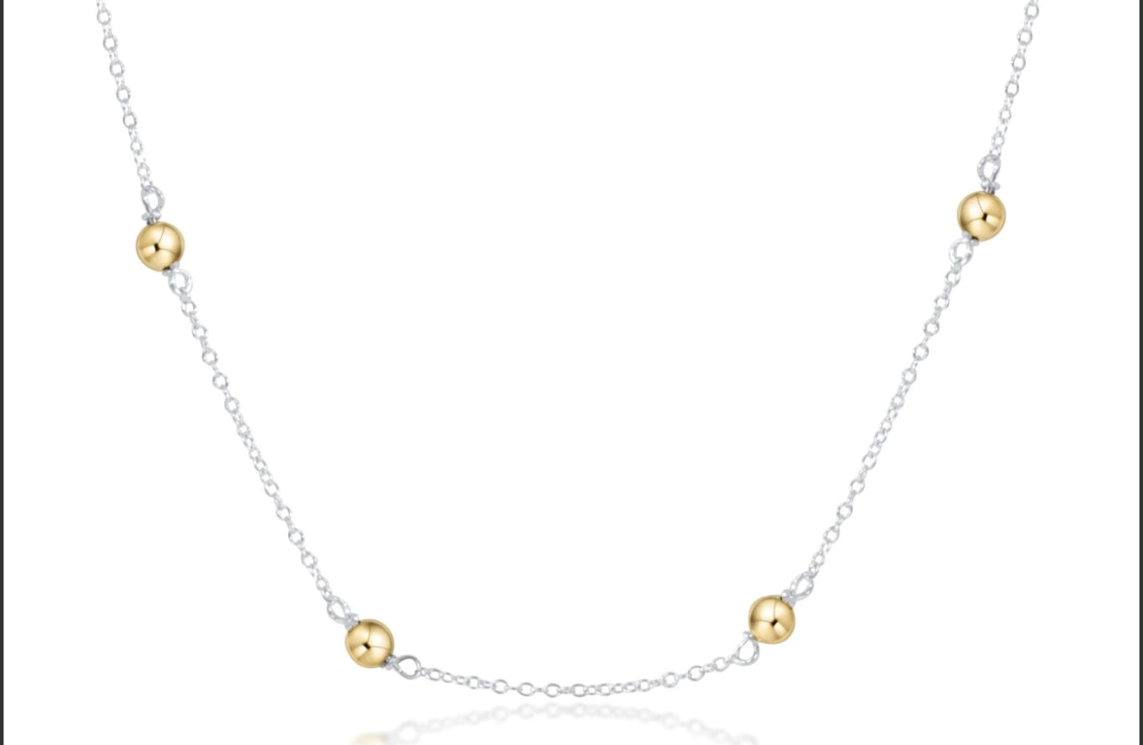 17” Choker Simplicity Chain Sterling - Classic 4mm Sterling