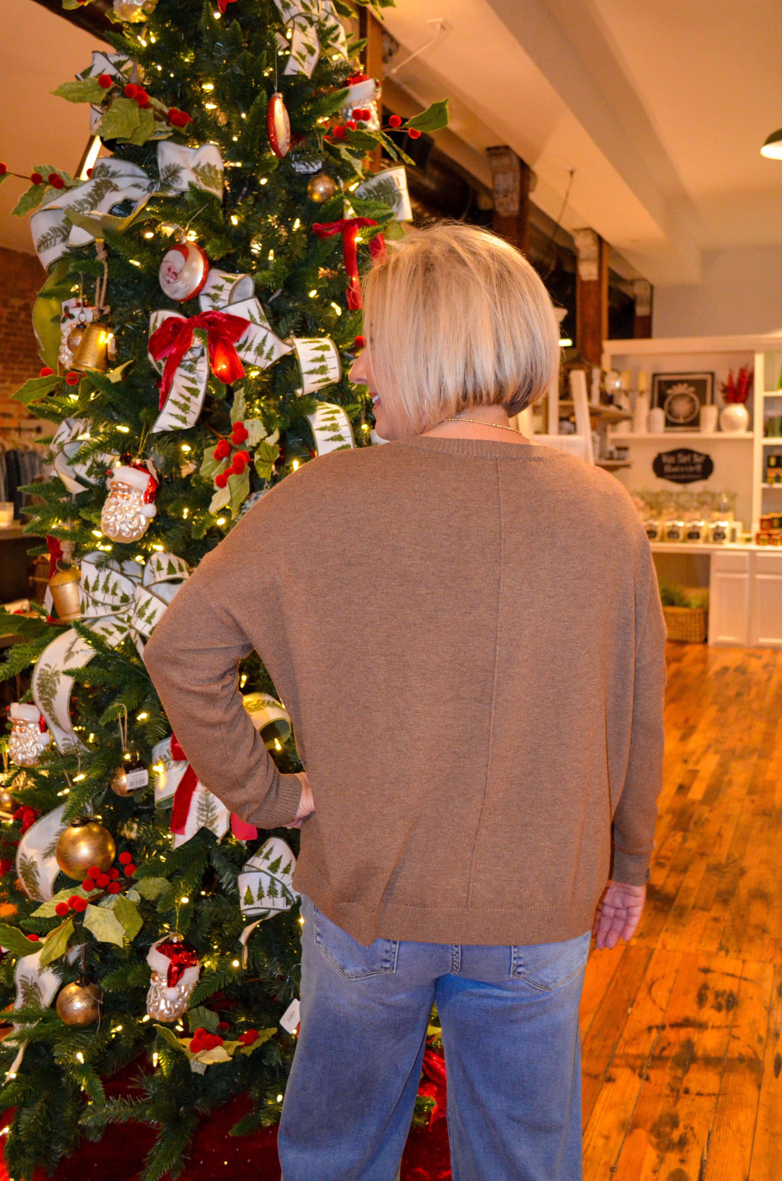 Latte Run Sweater in Brown