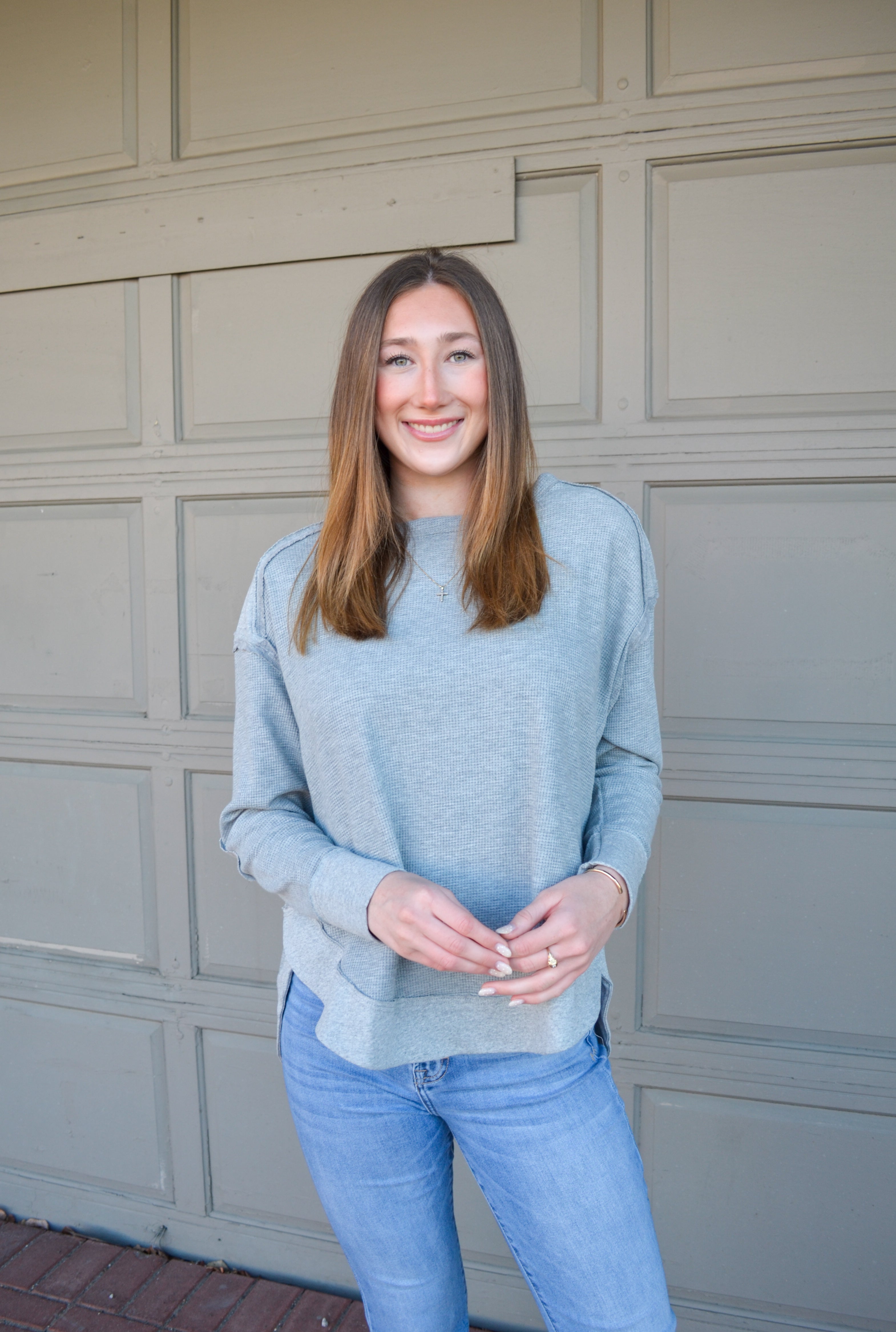 Cozy Cues Pullover in Gray