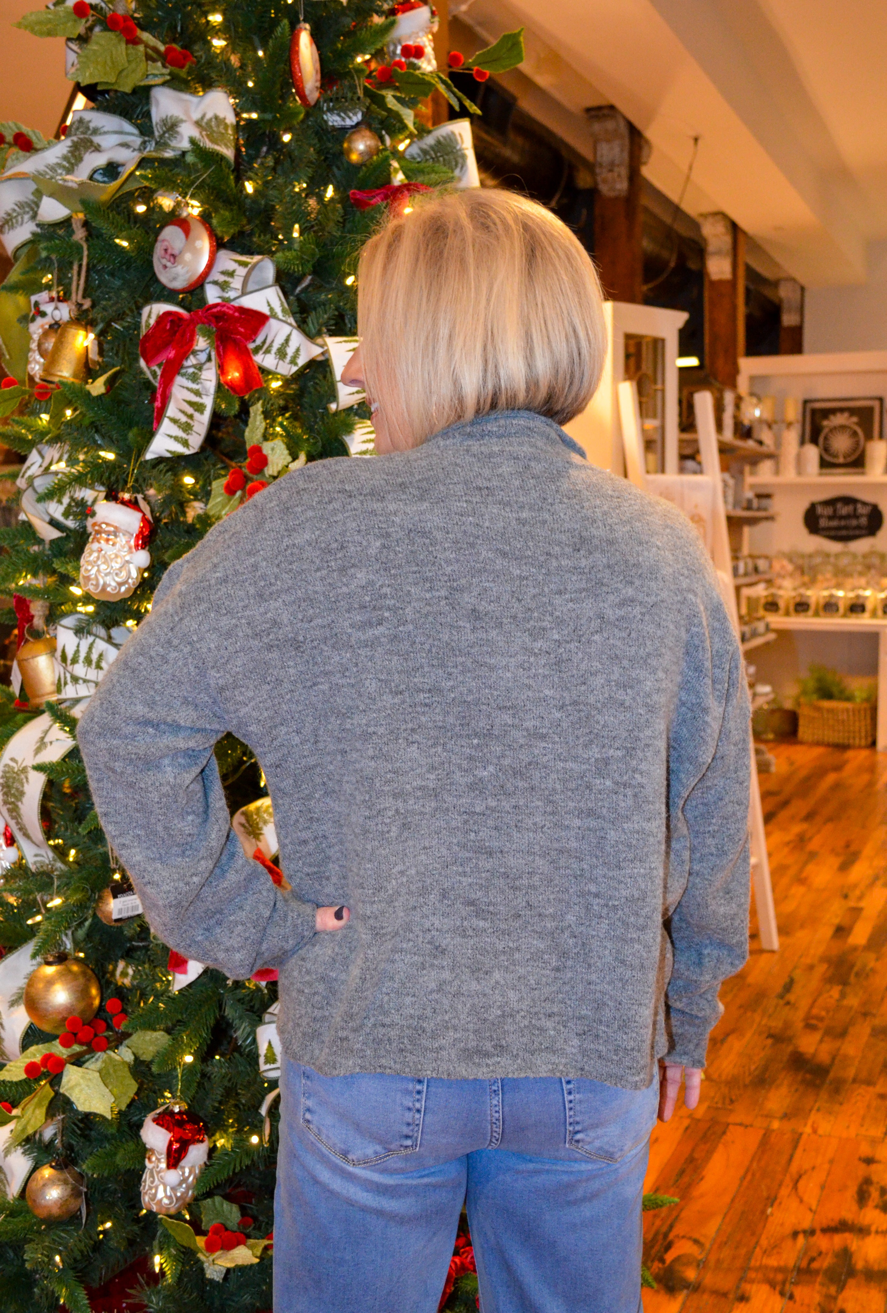 Plain and Simple Cardigan in Gray