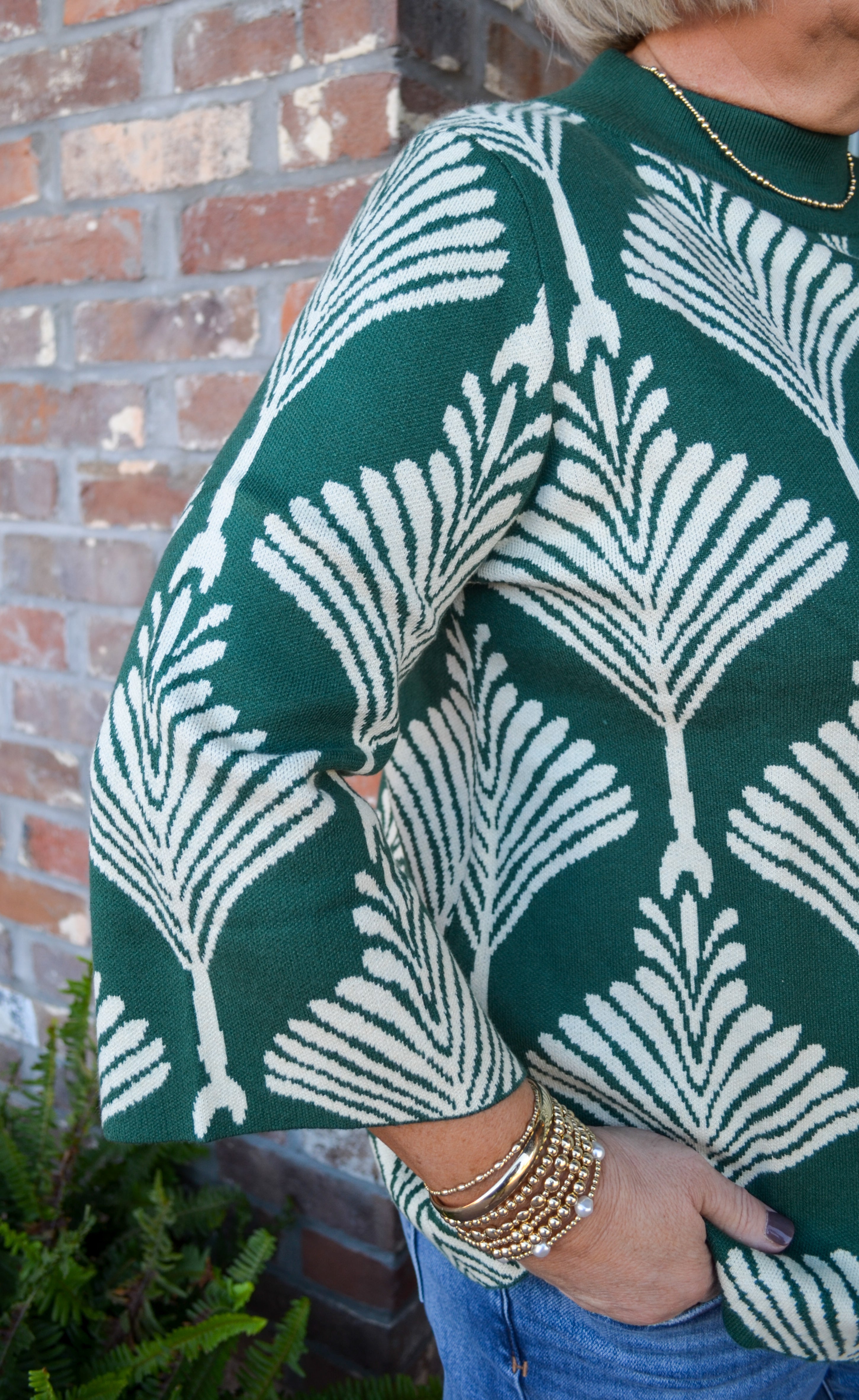 Green Sweet Charmer Sweater