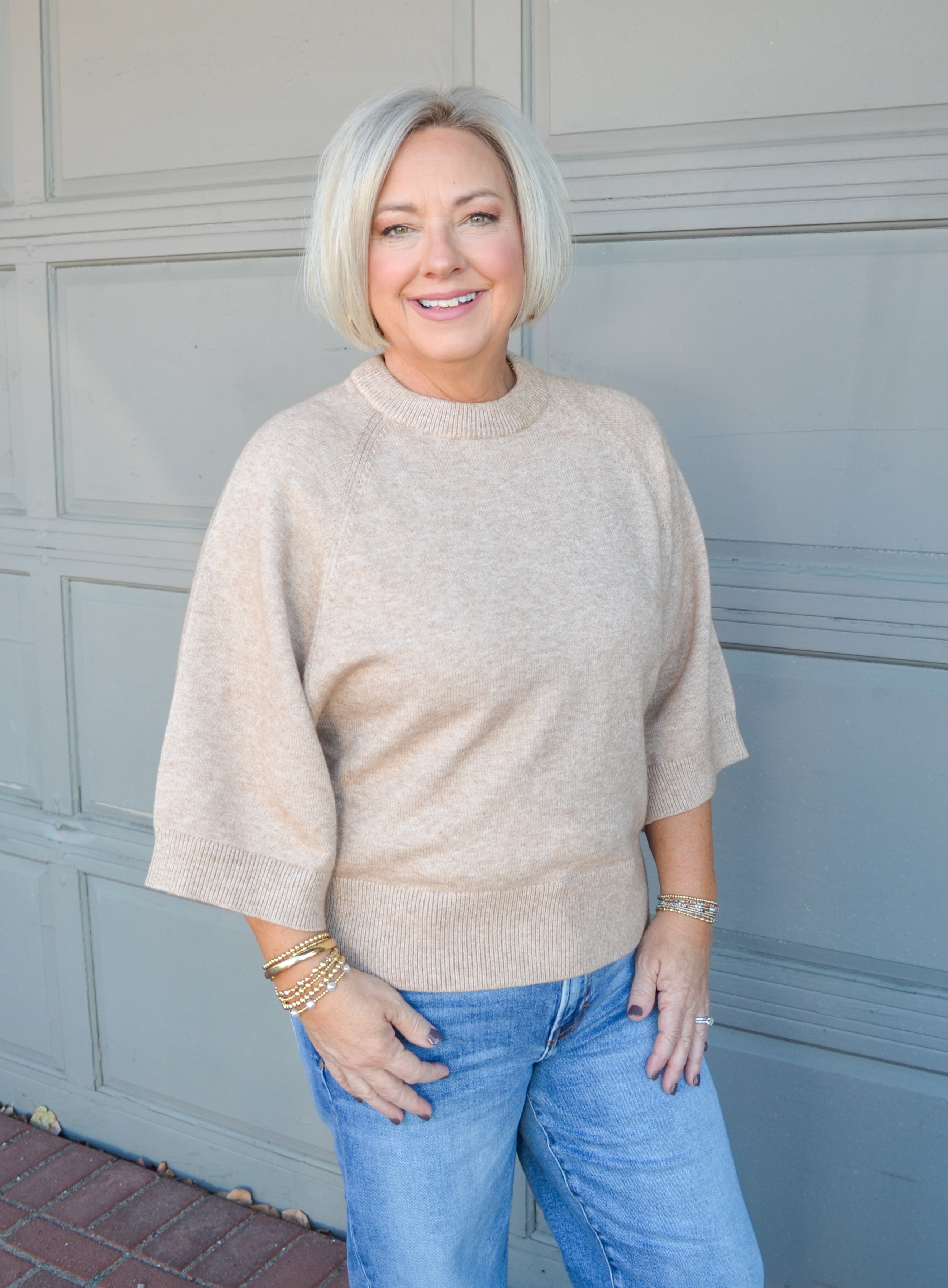 Look My Way Sweater in Oatmeal