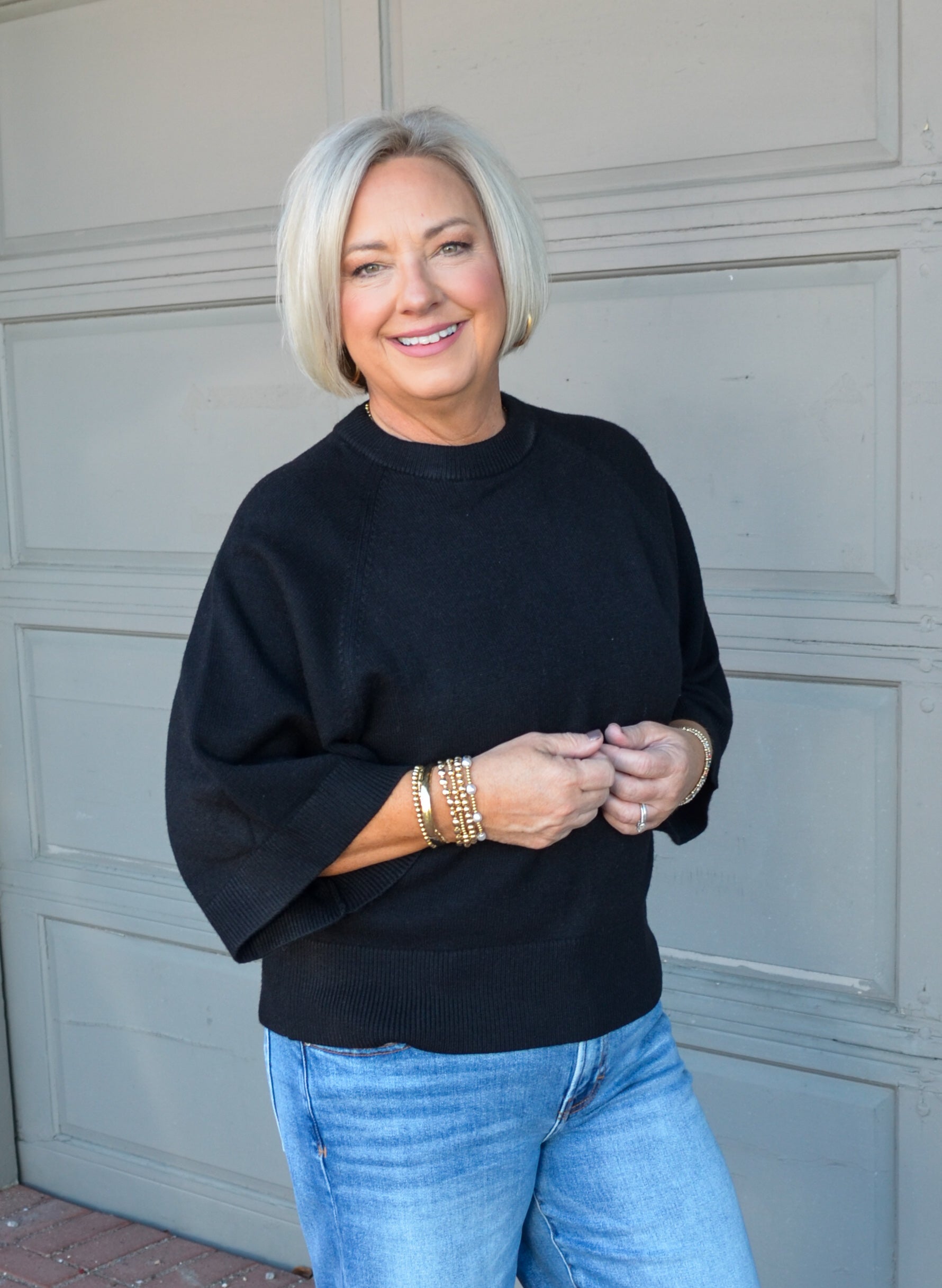 Look My Way Sweater in Black