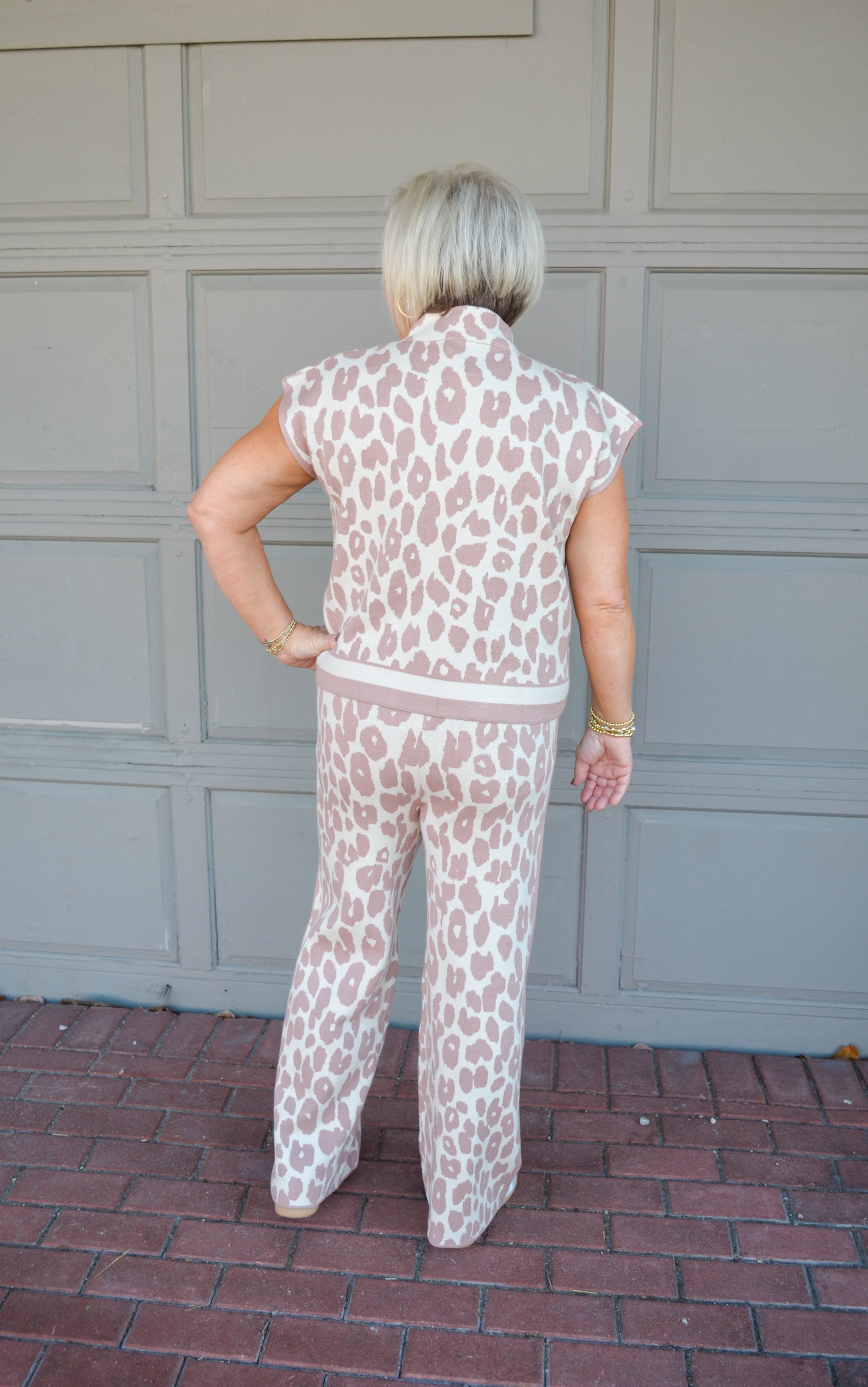More To Say Leopard Sweater Pant Set