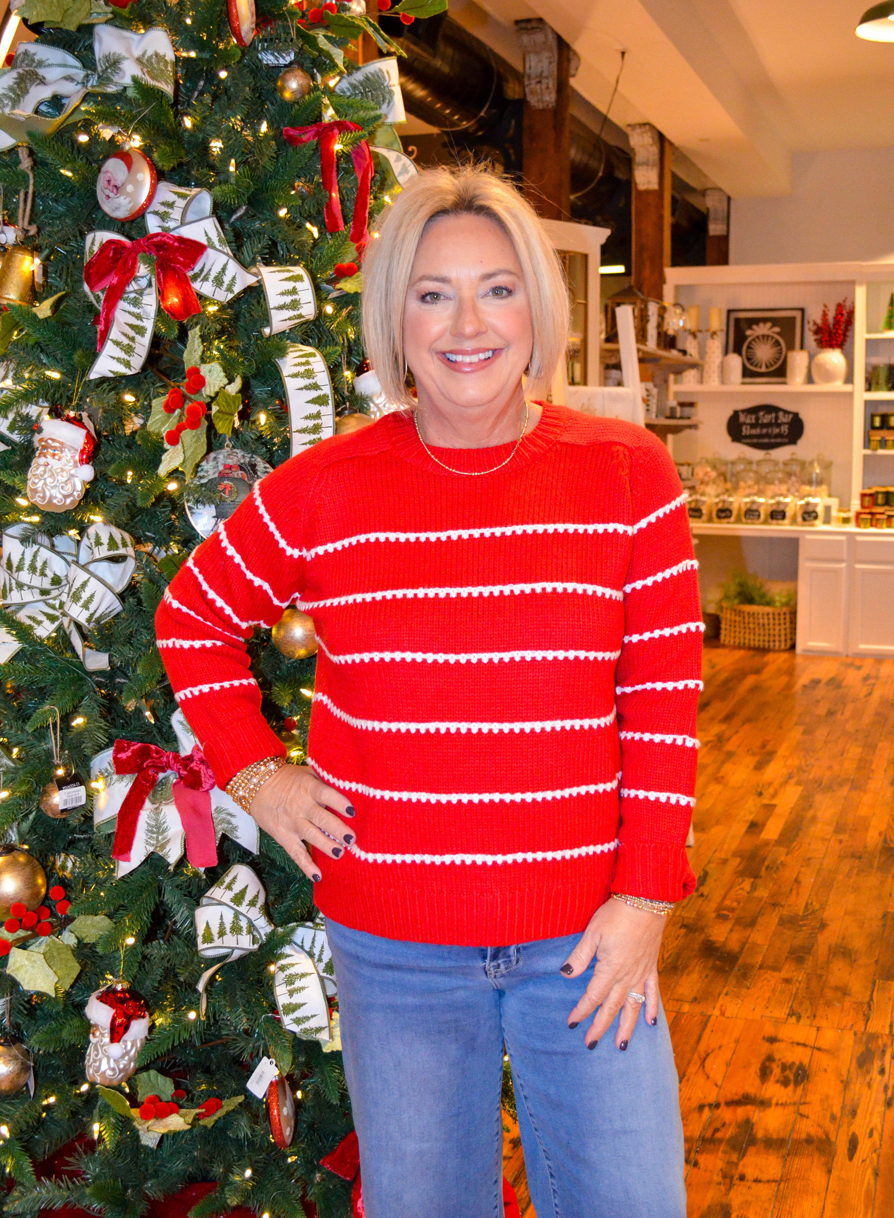 Perfect Day Sweater in Red