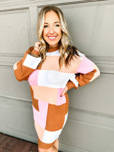 Park Nights Colorblock Sweater Dress