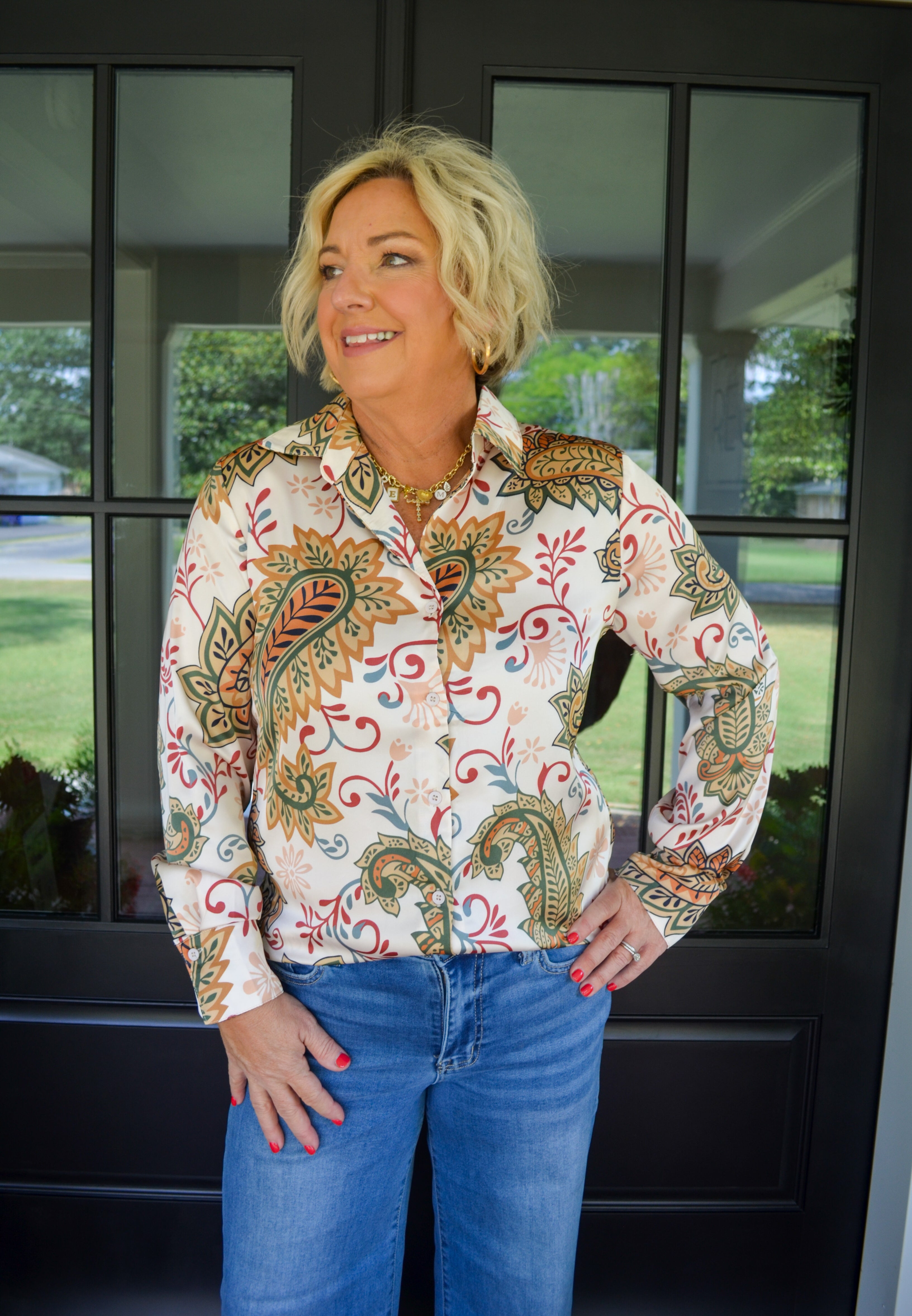 Charming Embrace Top in Cream