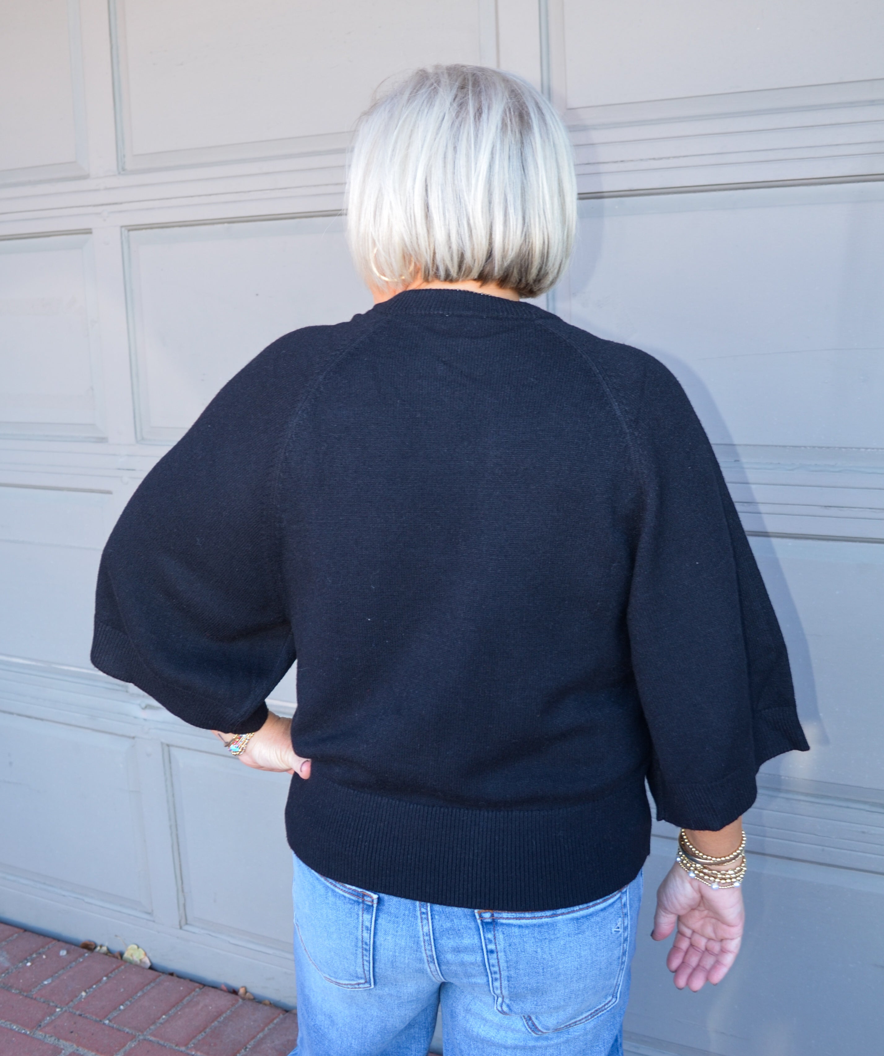 Look My Way Sweater in Black