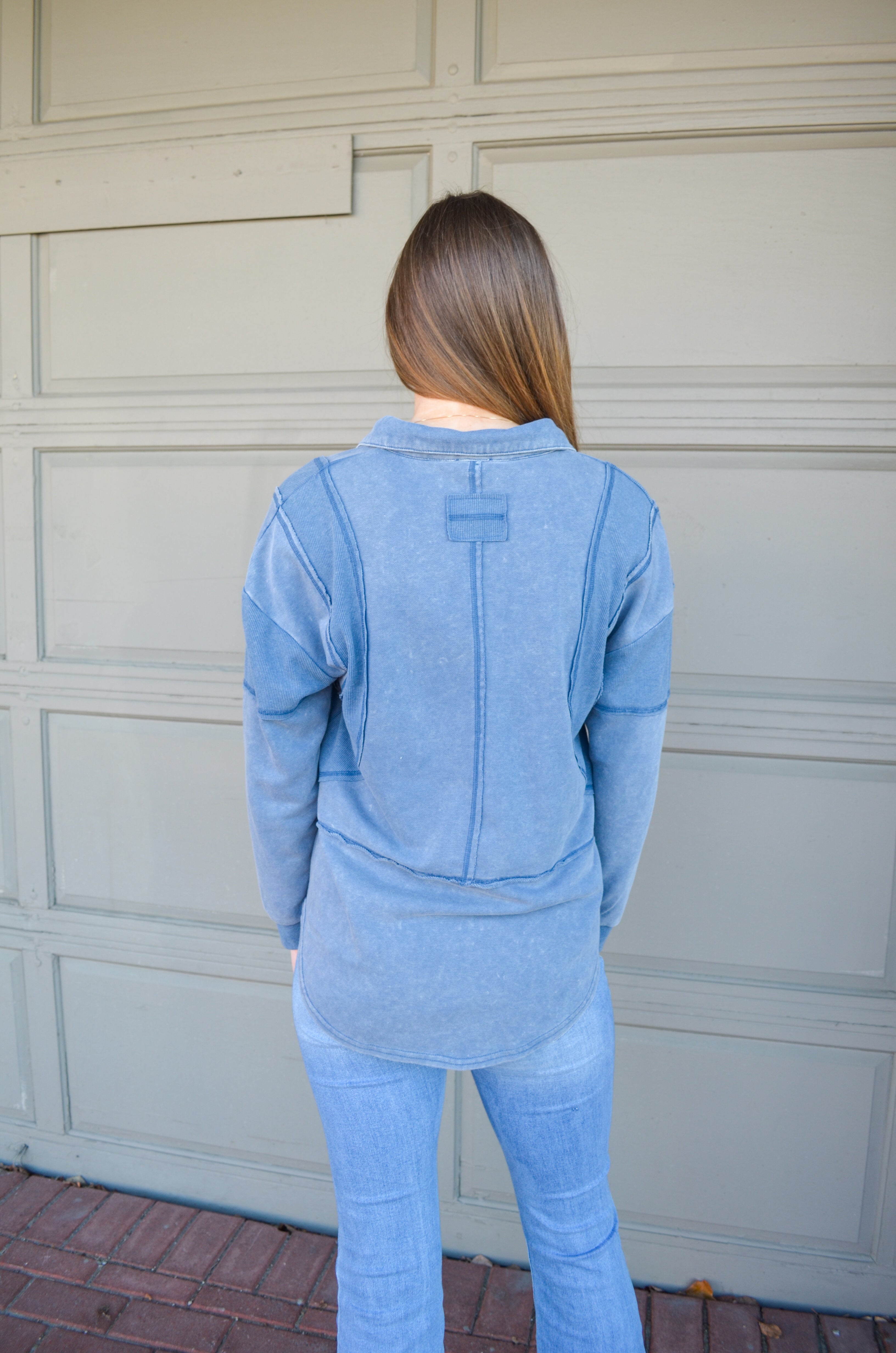 Blue Lounge with Me Pullover
