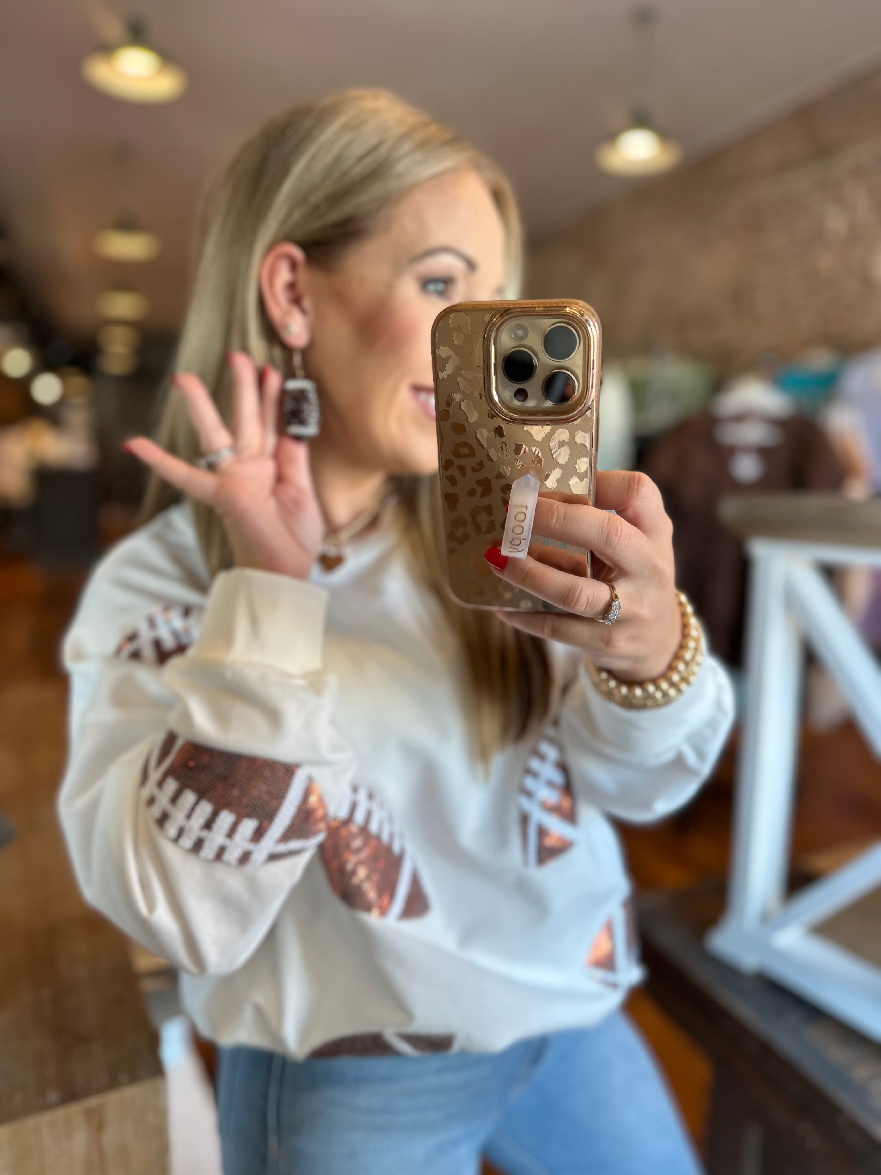 Football Bling Sweatshirt