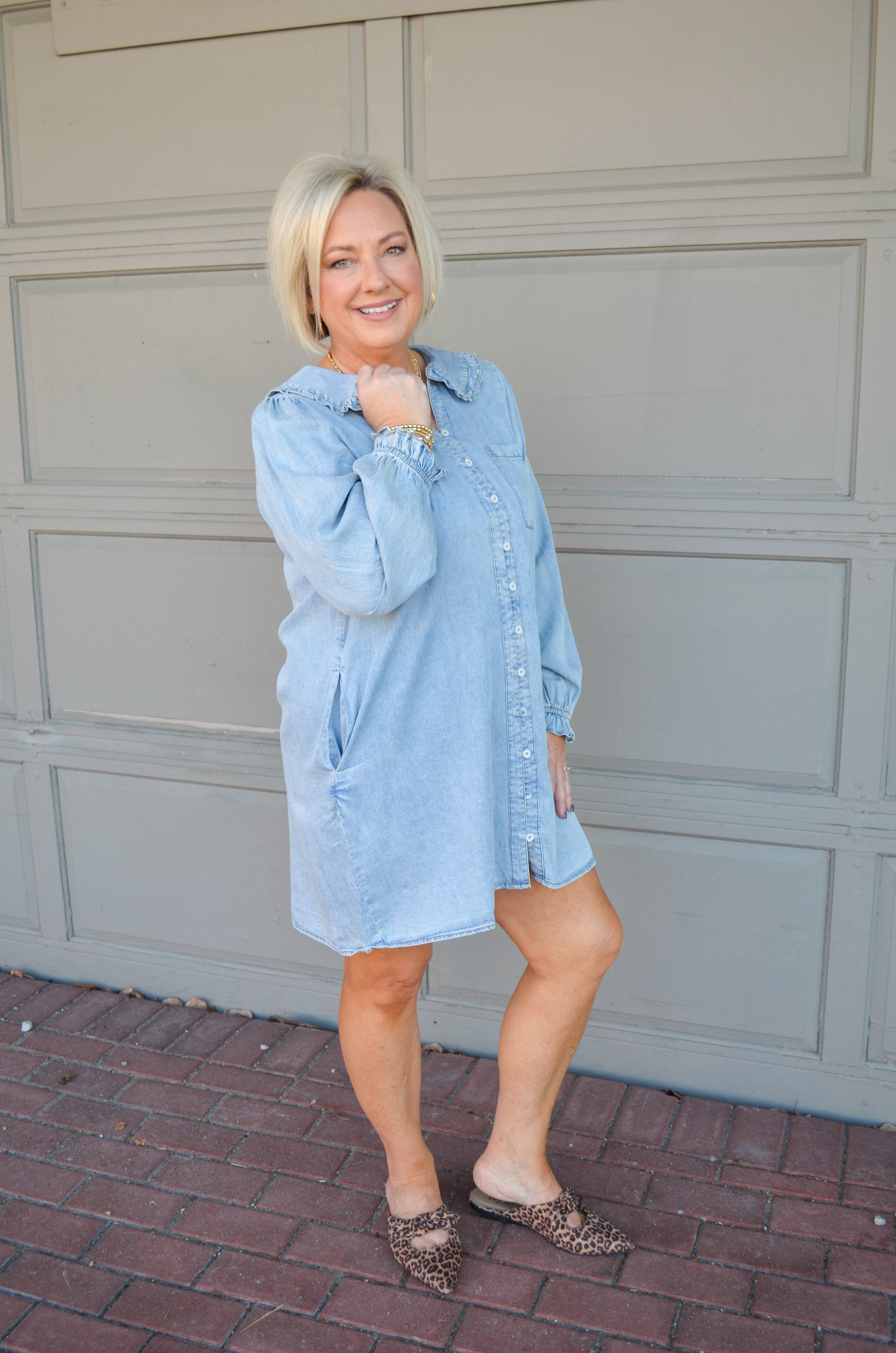 Happy Smiles Denim Dress