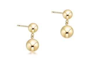 Classic 8mm Ball Drop Stud - Gold
