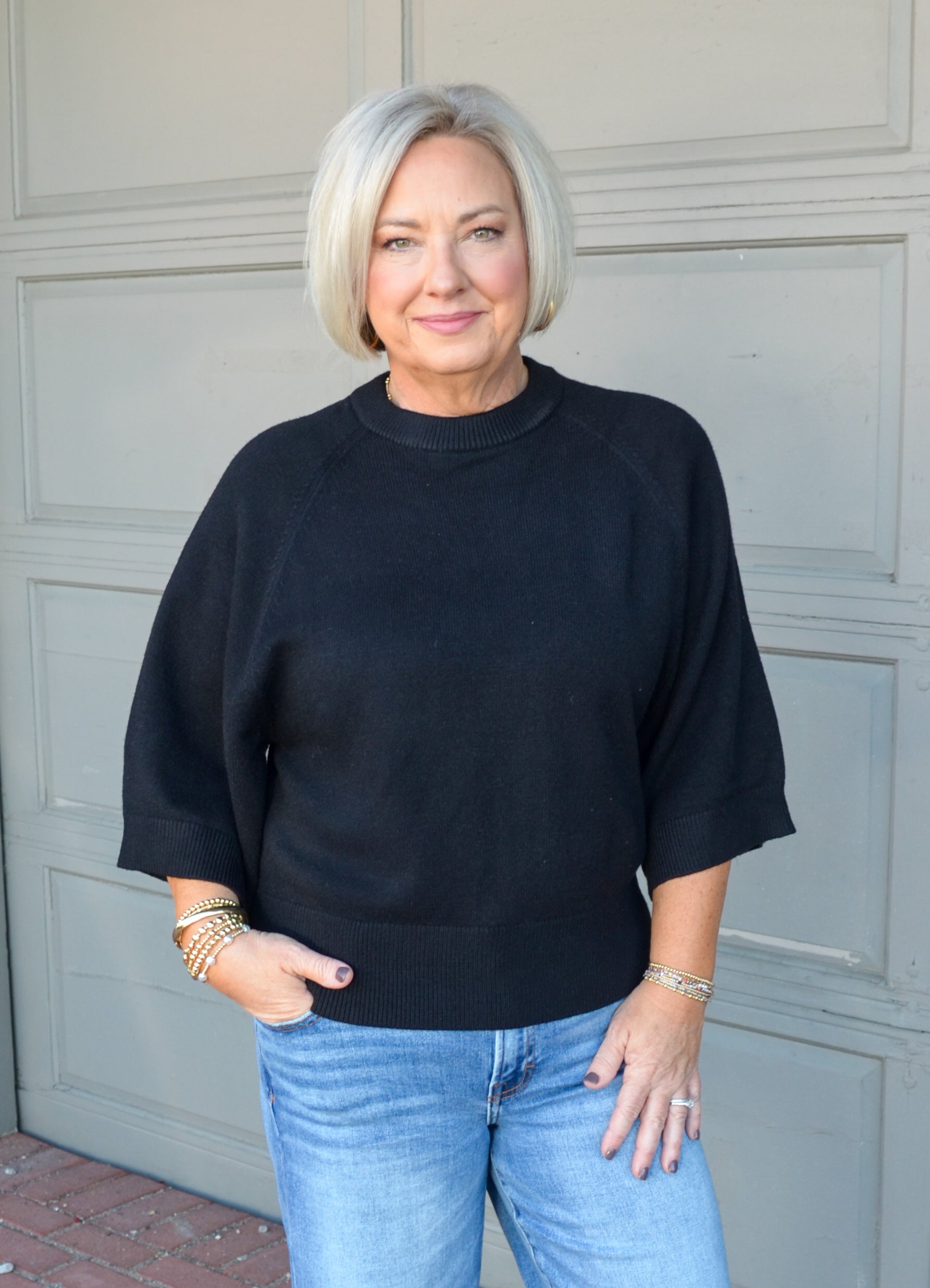 Look My Way Sweater in Black