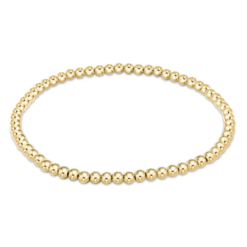 Classic Gold 2mm Bead Bracelet