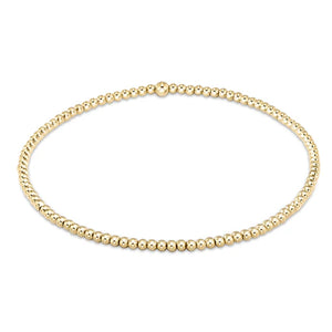 Extends Classic Gold 2mm Bead Bracelet