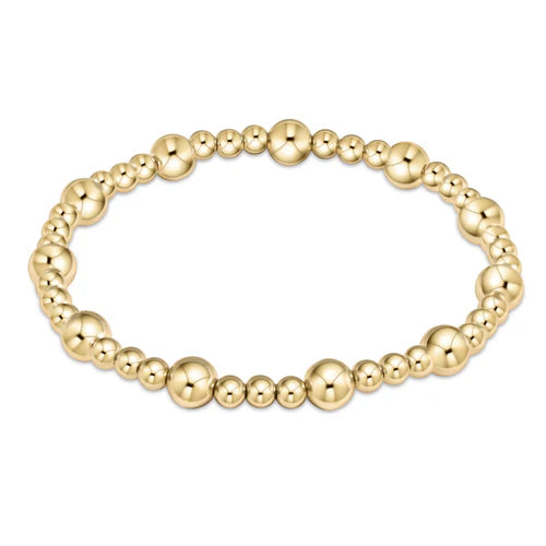 Extends Classic Sincerity Pattern 6mm Bead Bracelet