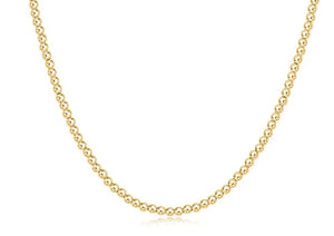 17" Choker Classic Gold 2mm Bead