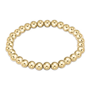 Extends Classic Gold 6mm Bead Bracelet