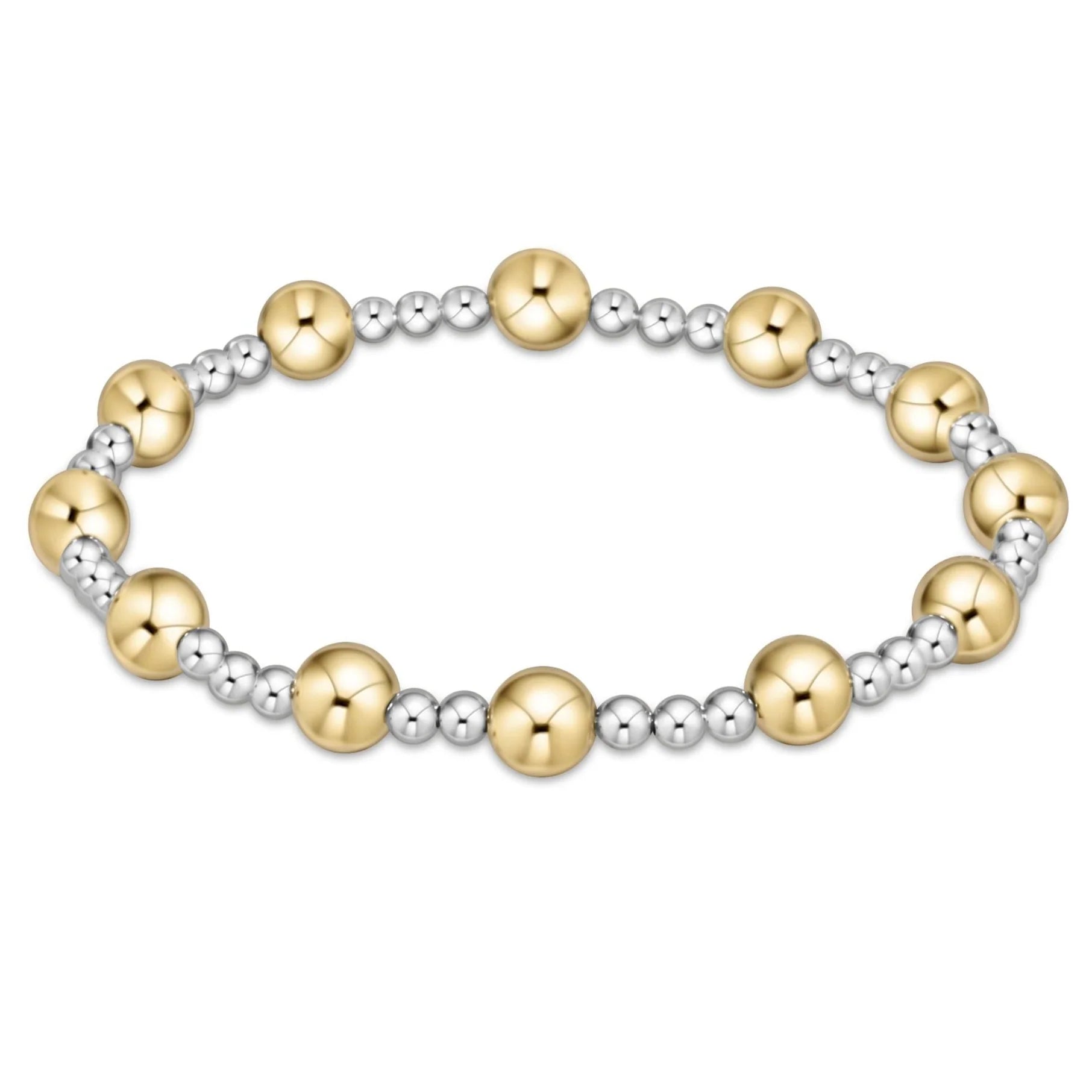 Classic Grateful Pattern 6mm Mixed Metal Bracelet