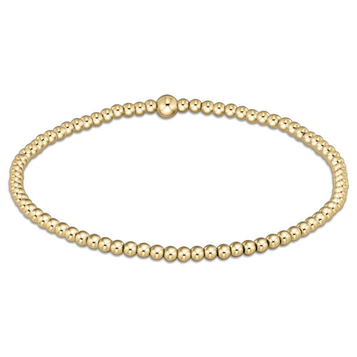 Extends Classic Gold 2.5mm Bead Bracelet