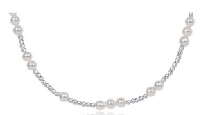 15" Choker Hope Unwritten Sterling 4mm Pearl