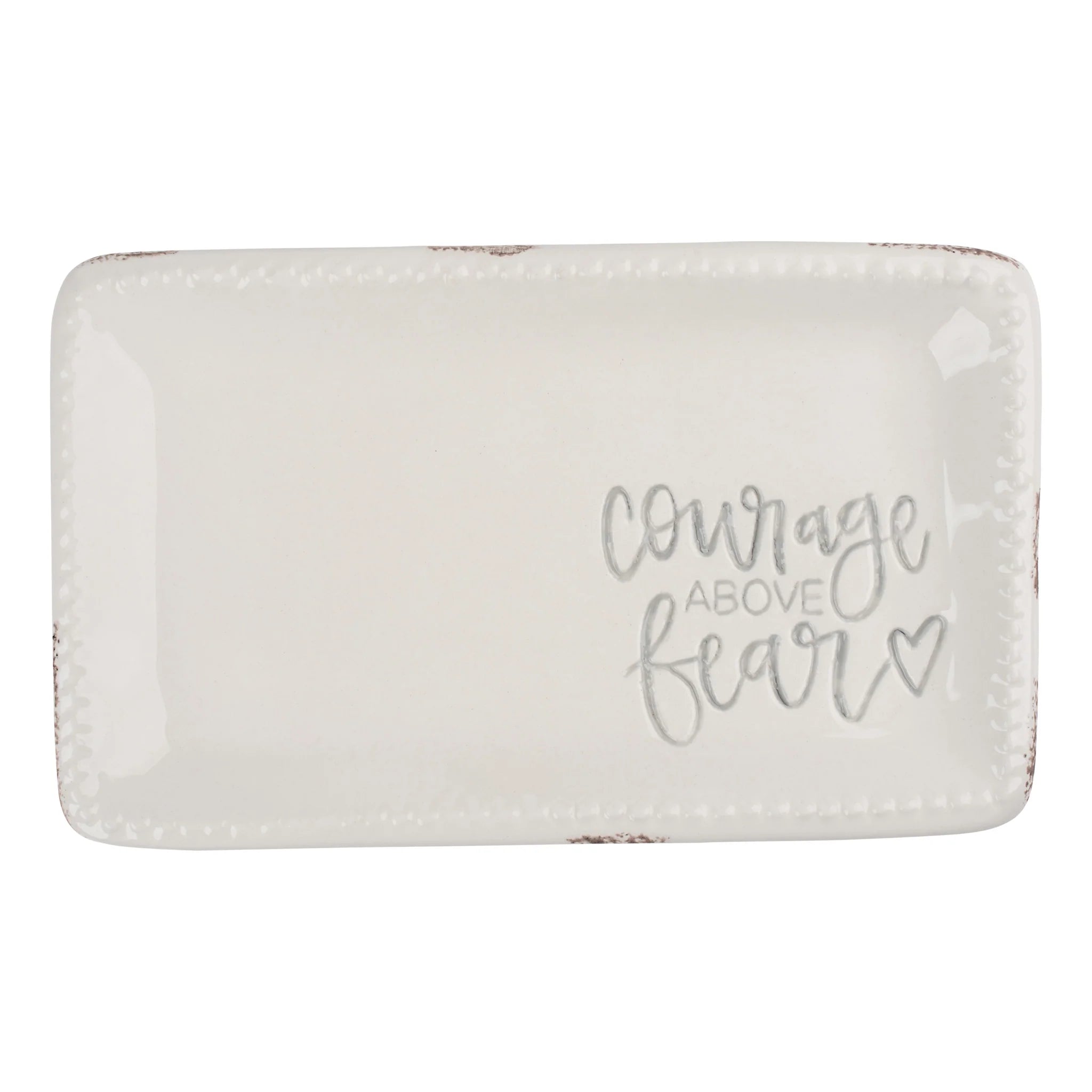 Courage Over Fear Trinket Tray