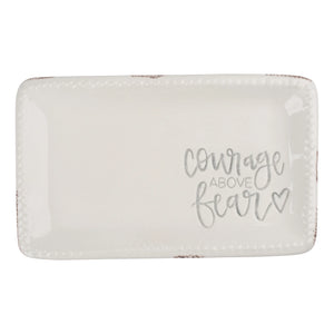 Courage Over Fear Trinket Tray