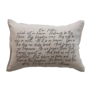 24x6 Linen Prayer Pillow