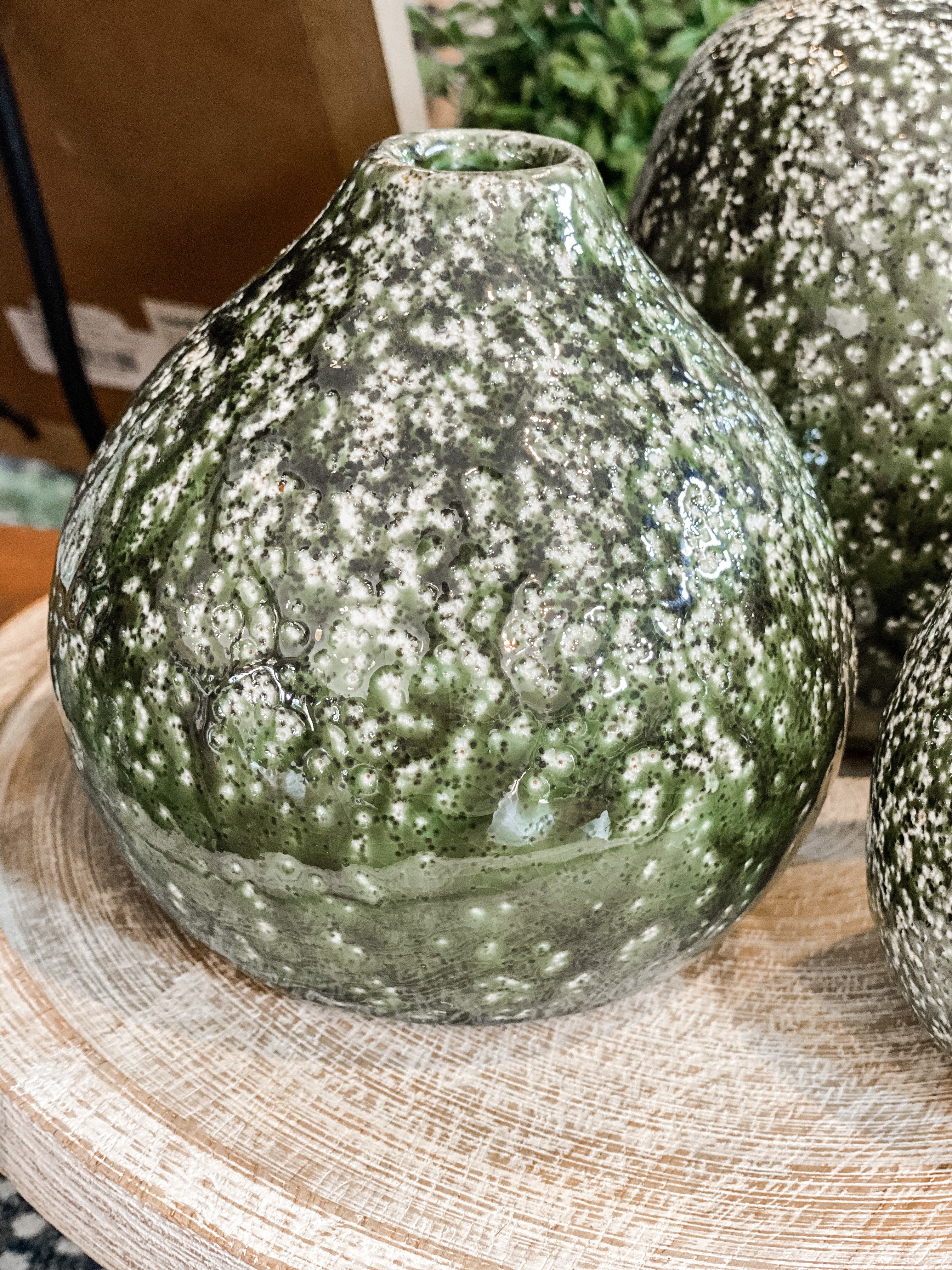 Medium Green Terra Cotta Vase