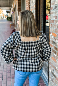 Checkered Love Top
