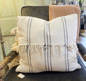 Cotton Mudcloth Stripe Pillow