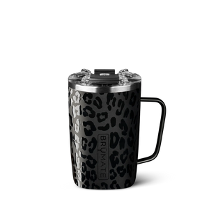 BRUMATE Toddy 16oz Insulated Coffee Mug, Onyx Leopard